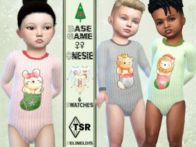 Animal In Sock Onesie By Pelineldis Sims 4 CC