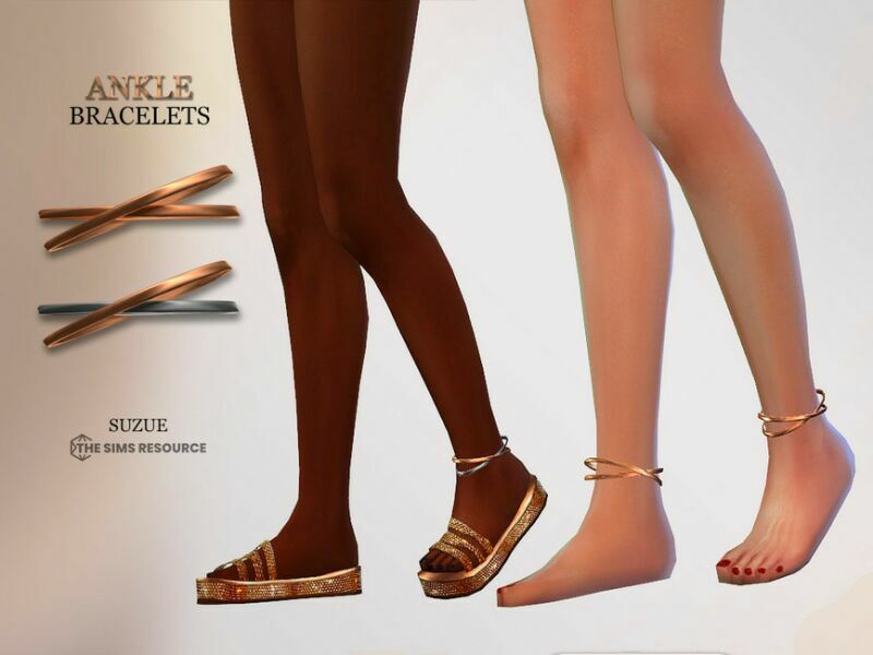 Ankle Bracelets (Right Side) By Suzue Sims 4 CC