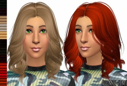 Anto Mollie Hairstyle Retexture (Mesh Needed) By Atomic-Sims Sims 4 CC