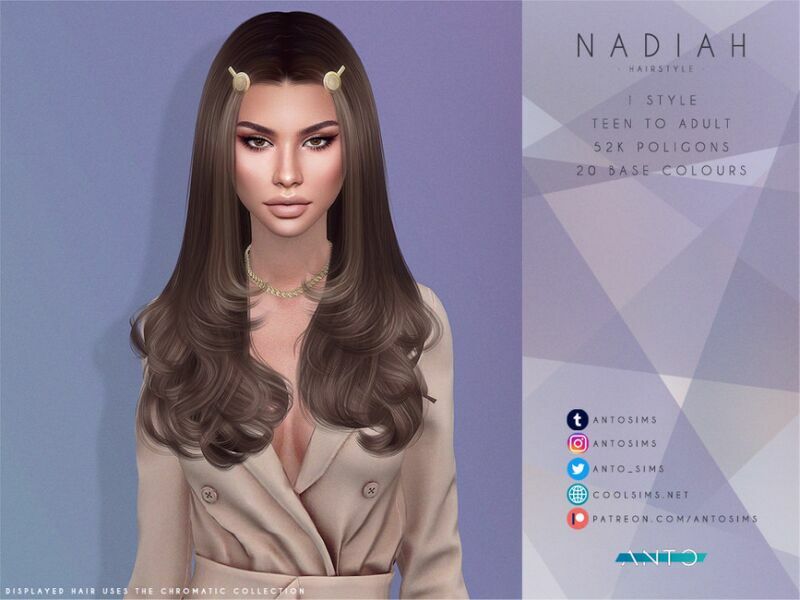 Anto – Nadiah (Patreon) By Anto Sims 4 CC