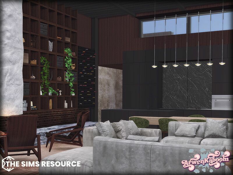 Arcum Living Room By Arwenkaboom Sims 4 CC