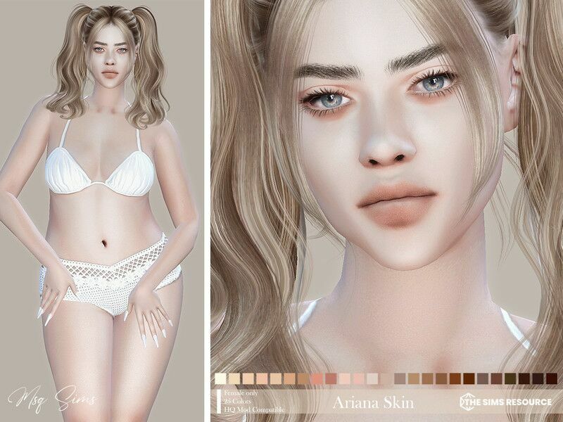 Ariana Skin By Msqsims Sims 4 CC