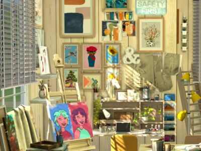 Artists Study – CC By Flubs79 Sims 4 CC