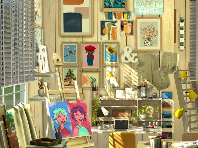 Artists Study – CC By Flubs79 Sims 4 CC