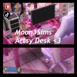 Artsy Desk &LT;3 Sims 4 CC