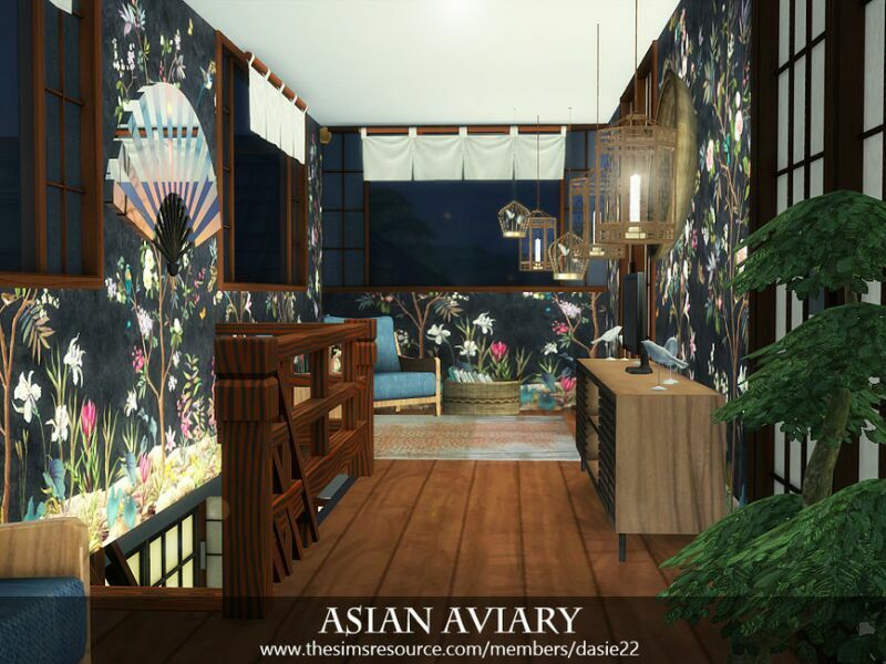 Asian Aviary By Dasie2 Sims 4 CC