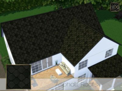 Asphalt Roofs By Theeaax Sims 4 CC