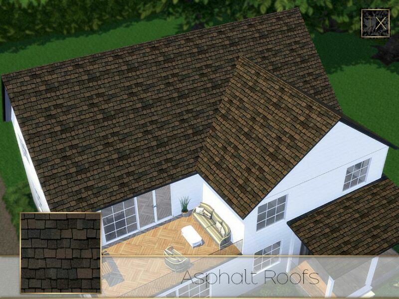 sims 4 cc asphalt roofs by theeaax 3