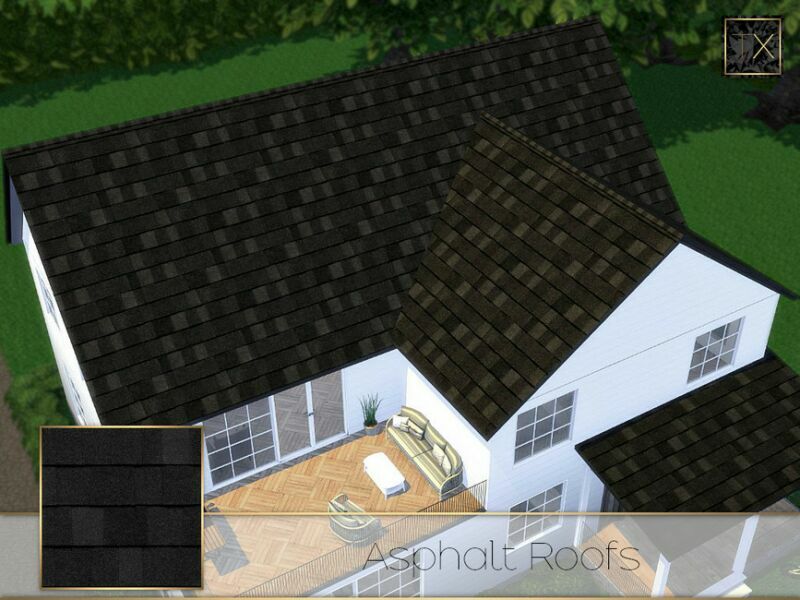 sims 4 cc asphalt roofs by theeaax 5