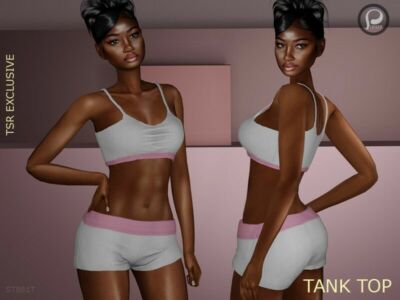 Athletic Tank TOP By Pizazz Sims 4 CC