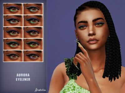 Aurora Eyeliner By Creptella Sims 4 CC