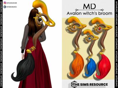 ‘Avalon Witch’S Broom Adult / Necklaces’ Sims 4 CC