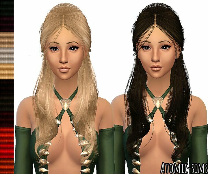 B-Flysims Hair 037 Conversion By Atomic-Sims Sims 4 CC