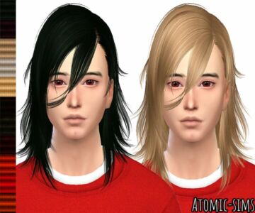 B-Flysims Hair 041 Conversion By Atomic-Sims Sims 4 CC