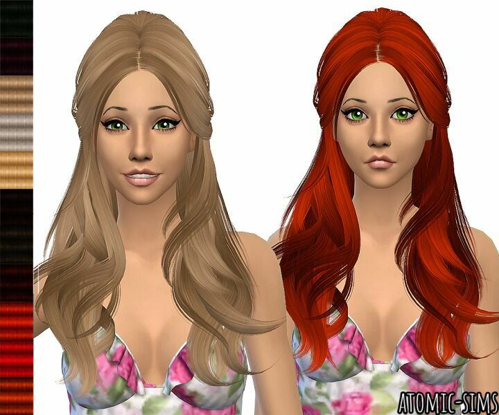 B-Flysims Hair 091 Retexture By Atomic-Sims Sims 4 CC