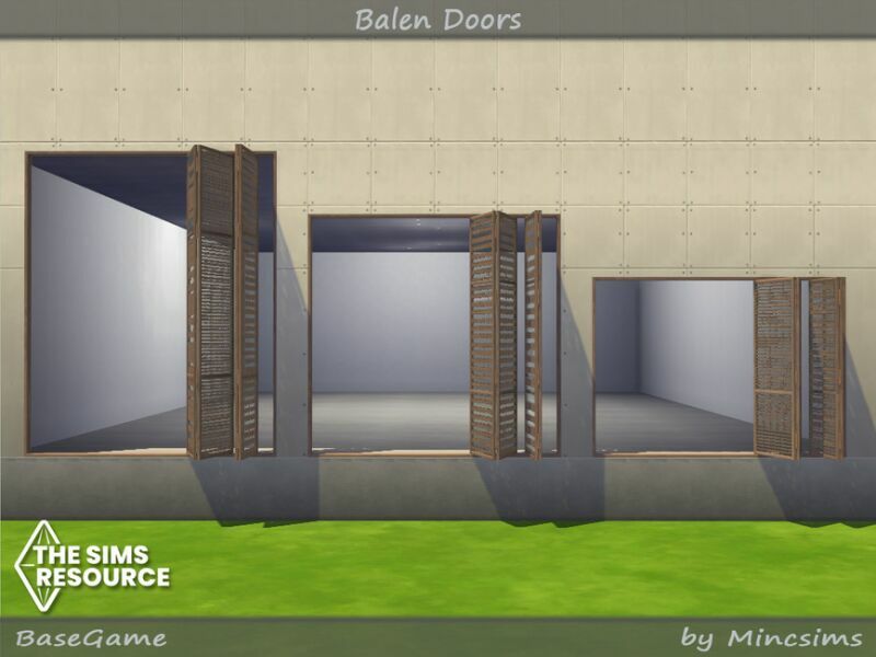 sims 4 cc balen doors by mincsims 5