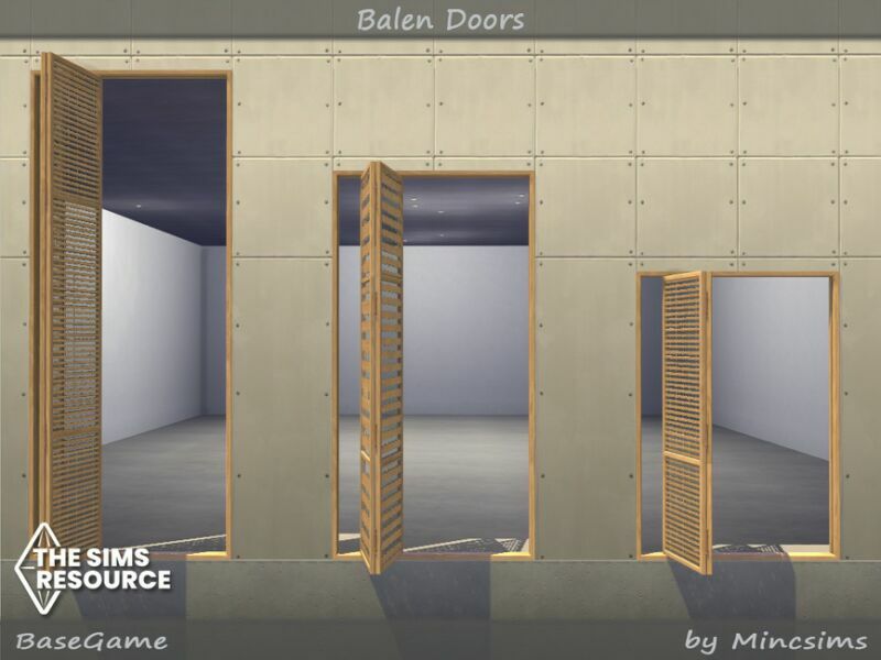 sims 4 cc balen doors by mincsims 6