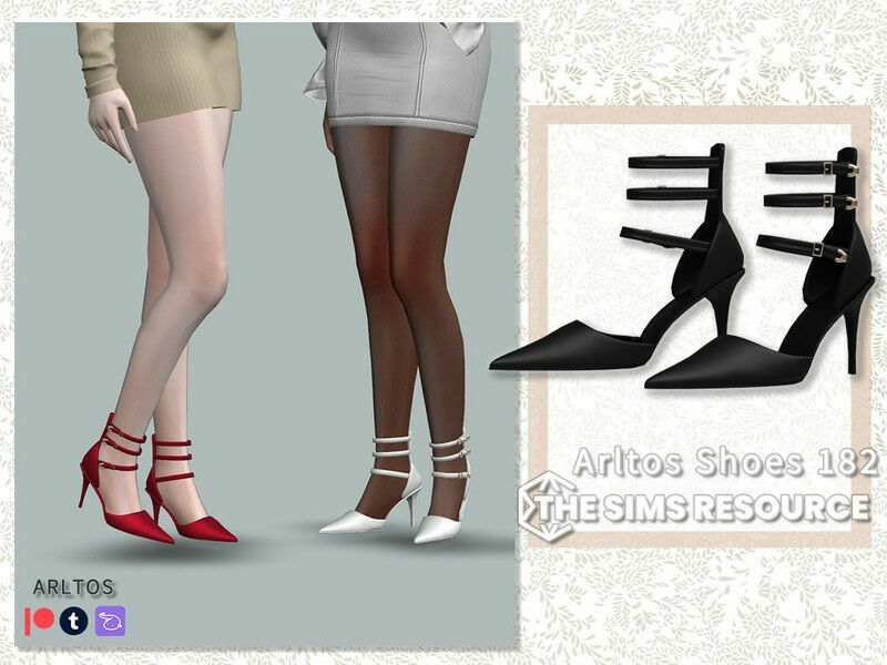 Bandage Pointed TOE Heels Sims 4 CC