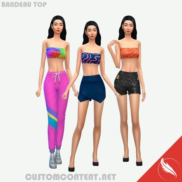 Bandeau TOP By Mono Sims 4 CC