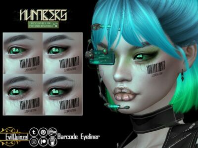 Barcode Eyeliner Sims 4 CC