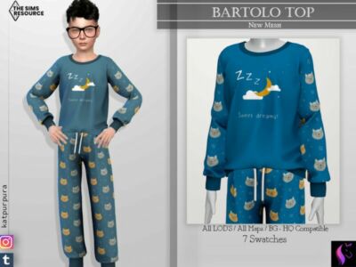 Bartolo TOP By Katpurpura Sims 4 CC