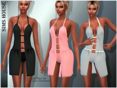 Beach Dress Sims 4 CC