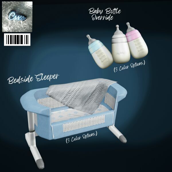 Bedside Sleeper & Bottle Override 🍼 Sims 4 CC