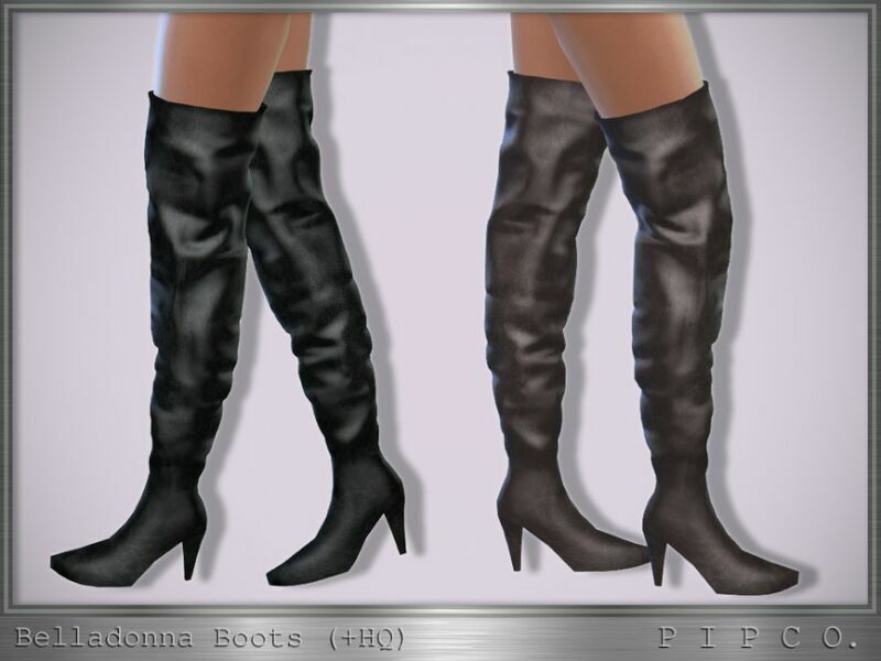 Belladonna Boots. By Pipco Sims 4 CC