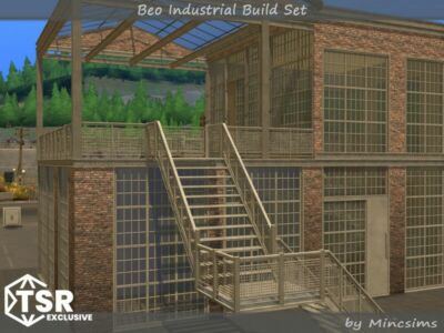 BEO Industrial Build SET Sims 4 CC