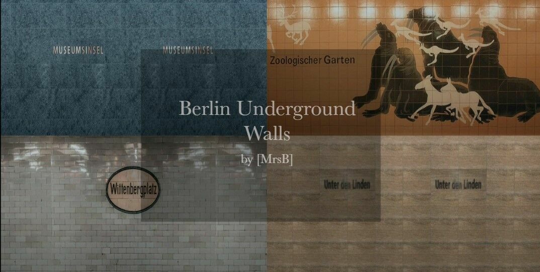 Berlin Underground Walls | 4 Swatches By Mrsbarbiex3 Sims 4 CC