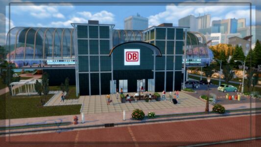 Berliner Hauptbahnhof |CC By Mrsbarbiex3 Sims 4 CC