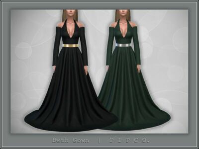 Beth Gown. By Pipco Sims 4 CC