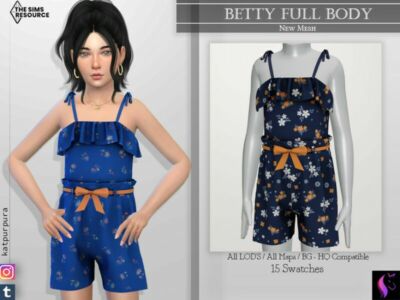 Betty Full Body By Katpurpura Sims 4 CC