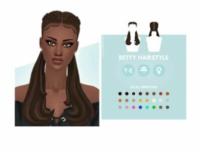 Betty Hairstyle By Simcelebrity00 Sims 4 CC