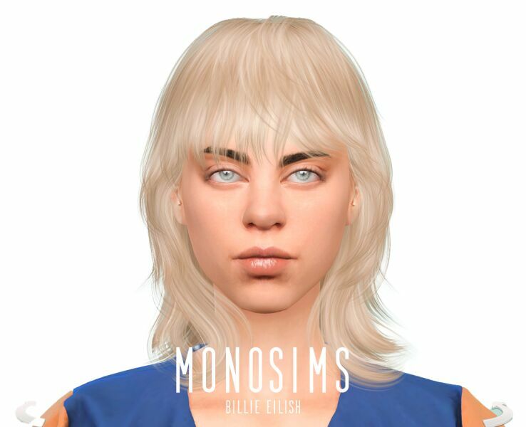 Billie Eilish Sims By Monosims Sims 4 CC