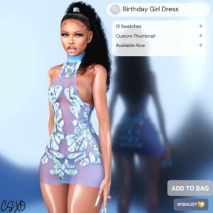 Birthday Girl Dress 💎 Sims 4 CC