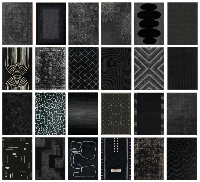 Black RUG Collection – CC By Similebuilds Sims 4 CC