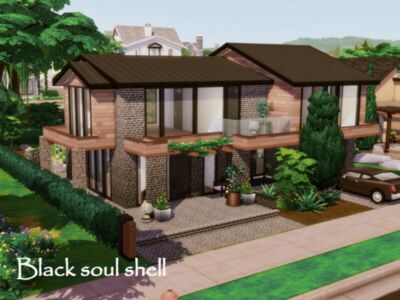 Black Soul Shell |NO CC By Genkaiharetsu Sims 4 CC