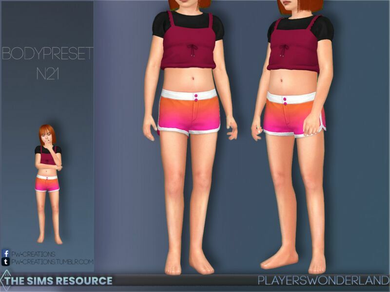 Bodypreset N21 By Playerswonderland Sims 4 CC