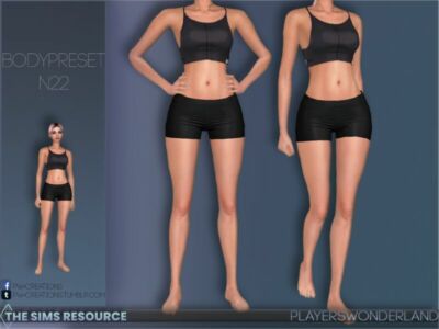 Bodypreset N22 By Playerswonderland Sims 4 CC