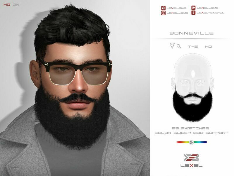 Bonneville (Facial Hair) Sims 4 CC