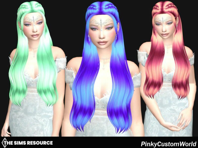 sims 4 cc bonus retexture of enchanted hair by enriques4 by pinkycustomworld 2