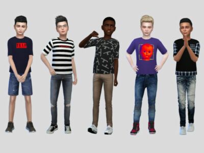 Boys TEE I By Mclaynesims Sims 4 CC