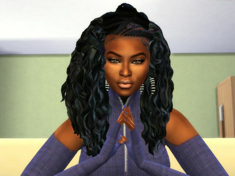 sims 4 cc braided wavy wonder by drteekaycee 4