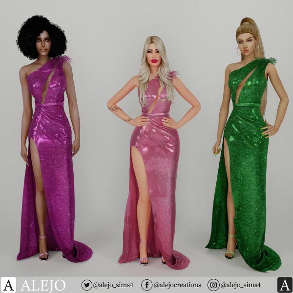 Brianna Evening Gown 1 Sims 4 CC Download