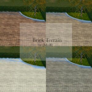 Brick Terrain| 4 Swatches By Mrsbarbiex3 Sims 4 CC