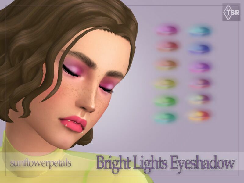 Bright Lights Eyeshadow By Sunflowerpetalscc Sims 4 CC