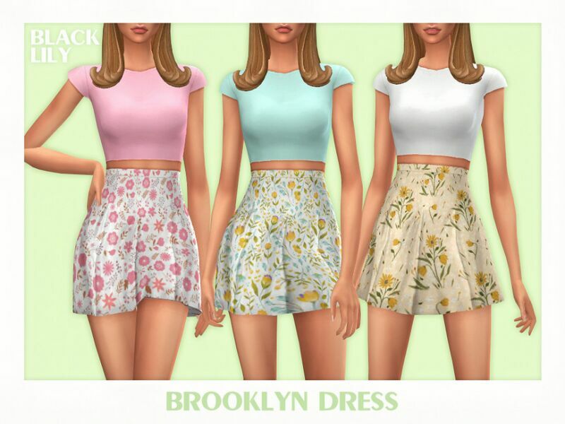 Brooklyn Dress Sims 4 CC