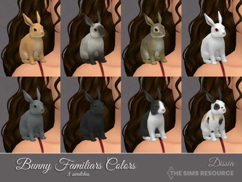 sims 4 cc bunny familiars set by dissia 2