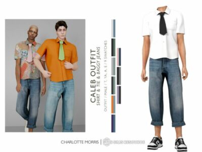 Caleb Outfit Sims 4 CC